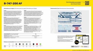 B-747-200 AF Heller 80459 1/125