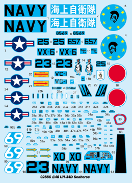 UH-34D Seahorse Trumpeter 02886 skala 1/48