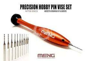 Wiertarka ręczna + zestaw wierteł - Precision Hobby Pin Vise Set Meng Dspiae MTS-023