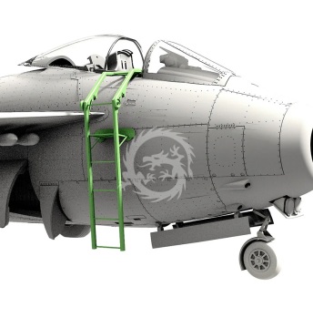 NA ZAMÓWIENIE - 3D printed ladder for SAAB 29 Pilot Replicas 483D001 skala 1/48