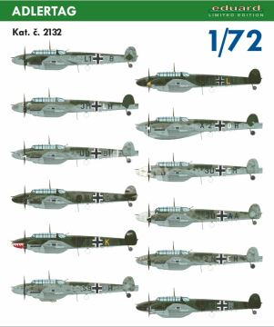 Bf 110C/D ADLERTAG Eduard 2132 skala 1/72