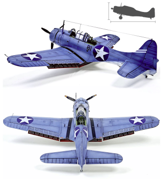 USN SBD-3 The Battle of Midway 80th Anniversary Academy 12345 1/48