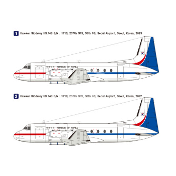 Hawker Siddeley HS. 748 ROKAF - Wolfpack WP14002 skala 1/144