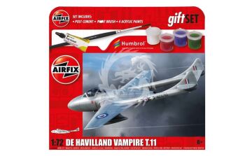 PROMOCYJNA CENA - Hanging Gift Set de Havilland Vampire T.11 Airfix A55204A skala 1/72