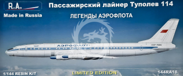 Tupolev Tu-114 AEROFLOT Pas-Decals 144RA18  skala 1/144