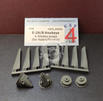 E-2A/B Hawkeye 4-blades props early (for Italeri/Kinetic) - CAT4-R48116 1/48