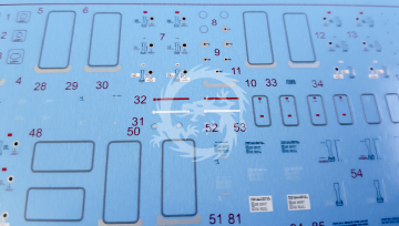 Airbus A320/321 stencils (for Zvezda) Uprise URS1445 skala 1/144