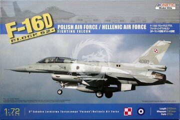 F-16D Block 52+ Fighting Falcon Polish Air Force / Hellenic Air Force Kinetic K72002 skala 1/72