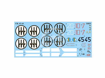 Cr. 42AS WW II Italian Fighter Bomber ICM 32023 skala 1/32