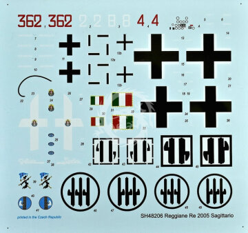 Model plastikowy Reggiane Reggiane Re.2005 Sagittario Special Hobby SH48206 skala 1/48