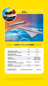  PROMOCJA - NA ZAMÓWIENIE - STARTER KIT Caravelle + Concorde Heller 52333 skala 1/100