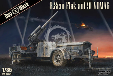 8,8 cm Flak on a 9t VOMAG Das Werk  DW35024 skala 1/35