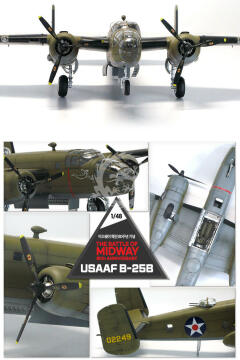 USAAF B-25B Battle of Midway 80th Anniversary Academy 12336 skala 1/48