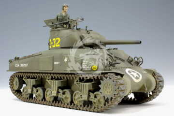 U.S. Medium Tank M4A1 Sherman (Late Production w/Hedgerow Cutter) ASUKA Model 35-022 skala 1/35