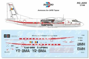 RG-А055 An-24RV Tarom for Amodel and Eastern Express 1/144