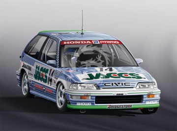 PRZEDSPRZEDAŻ - Honda Civic EF9 Gr.A 1991 JTC InterTEC Beemax Model Kits BX24030 skala 1/24