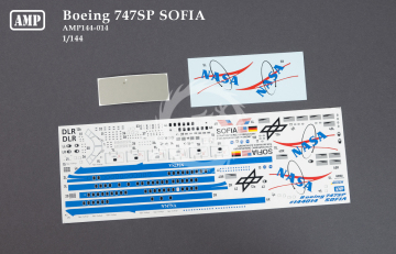 -B-747SP Stratospheric Observatory for Infrared Astronomy, SOFIA AMP 144-014 skala 1/144