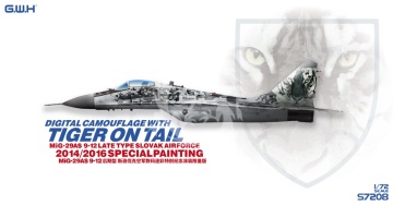  MiG-29AS Slovak Air Force 2014/2016 Special Painting /w New Tool 3D printed parts - GWHS7208 skala 1/72