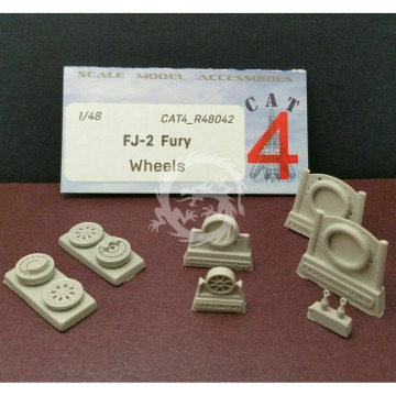 Zestaw dodatków FJ-2 Fury wheels Cat4 R48042 skala 1/48