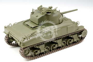 U.S. Medium Tank M4A1 Sherman (Late Production w/Hedgerow Cutter) ASUKA Model 35-022 skala 1/35