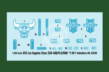 USS Los Angeles Class SSN-688/VLS/688I HobbyBoss 83530 skala 1/350