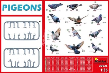 Pigeons - MiniArt 38036 skala 1/35