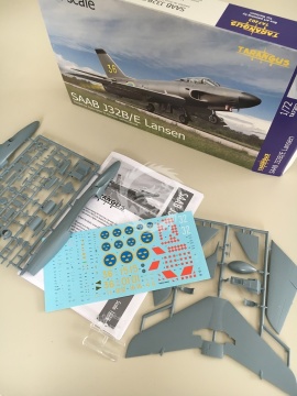 SAAB J32B/E Lansen - Tarangus TA7202 skala 1/72