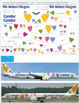 Boeing 757-300 CONDOR - D-ABON  decals 1/144 Pas-Decals