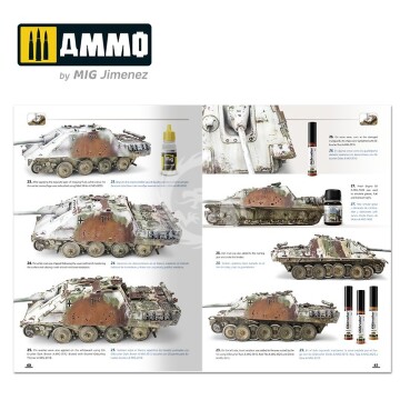 Książka w miękkiej oprawie - How to Paint Winter WWII German Tanks AMMO A.MIG-6039