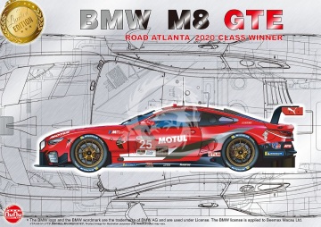 PRZEDSPRZEDAŻ - BMW M8 GTE 2020 Road Atlanta 6 Hours Winner NuNu Model Kit PN24043 skala 1/24