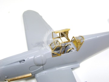 Elementy fototrawione osłona kabiny BF 109 G - wersja wczesna (Zvezda), Microdesign, MD048210, skala 1/48