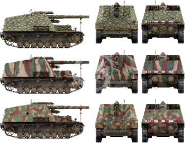 PREORDER - 15cm s.FH 18/1 Hummel Sd. Kfz. 165 Late Production Border Model BT-035 skala 1:35