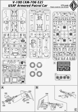 NA ZAMÓWIENIE - XM-706 E2 USAF Armored Patrol Car ACE ACE72438 skala 1/72 