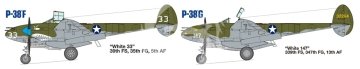 Model plastikowy Lockheed P-38 F/G Lightning Tamiya 61120 skala 1/48