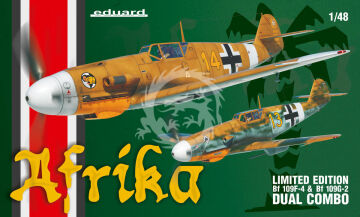 Me 109 Bf 109F-4 & Bf 109G-2 Afrika Dual Combo  Eduard 11116 skala 1/48