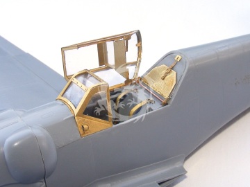 Elementy fototrawione osłona kabiny BF 109 G - wersja późna (Zvezda), Microdesign, MD048211, skala 1/48