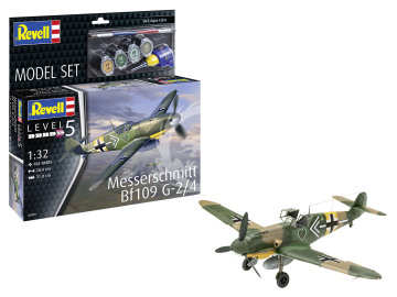 Messerschmitt Bf 109 G-2/4 + farby i klej - Revell 63829 skala 1/32