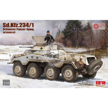 PRZEDSPRZEDAZ - Sd.Kfz. 234/1 Schwerer Panzer-Spwg. Interior Kit - Rye Field Model  RM-5154 skala 1/35