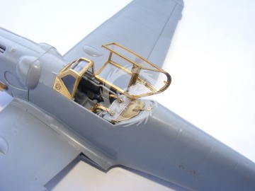 Elementy fototrawione osłona kabiny BF 109 G - wersja późna (Zvezda), Microdesign, MD048211, skala 1/48