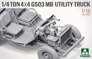 1/4 Ton 4x4 G503 MB Utility Truck Takom 1016 skala 1/16