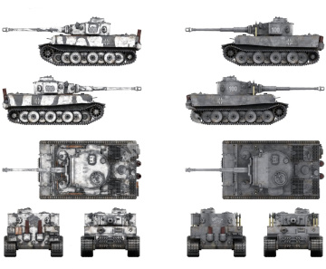 PREORDER - Tiger I initial Border Model TK-7205 skala 1/72