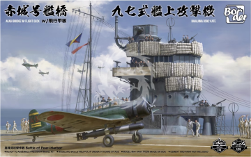 Akagi Bridge w/Deck & Nakajima B5N2 Kate COMBO Border Model  BSF-001 skala 1/35