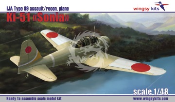 Model plastikowy IJA Type 99 assault/recon. plane Ki-51 “Sonia”, WINGSY KITS D5-05, skala 1/48