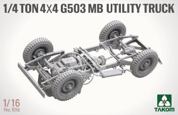 1/4 Ton 4x4 G503 MB Utility Truck Takom 1016 skala 1/16