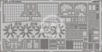 B-17G exterior for Airfix Eduard Accessories 	72631 skala 1/72