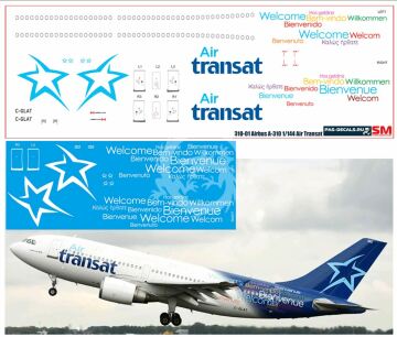 Airbus A319 Zenith - VQ-BAS decals and masks 1/144 Pas-Decals