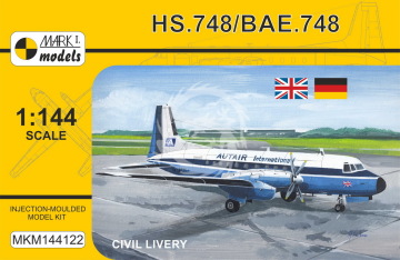 Hawker-Siddeley HS.748/British Aerospace BAe.748 ‘Civil Livery’ Mark I MKM144122 skala 1/144 - opakowanie zastępcze