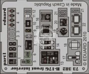 B-17G front interior for Revell Eduard Accessories 73382 skala 1/72