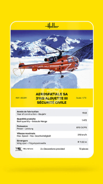 PROMOCJA - NA ZAMÓWIENIE  - Alouette III Sécurité Civile Heller 80289 skala 1/72