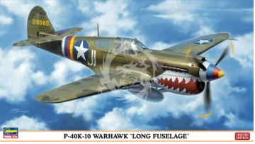 P-40K-10 Warhawk 'Long Fuselage' Hasegawa 07319 skala 1/48